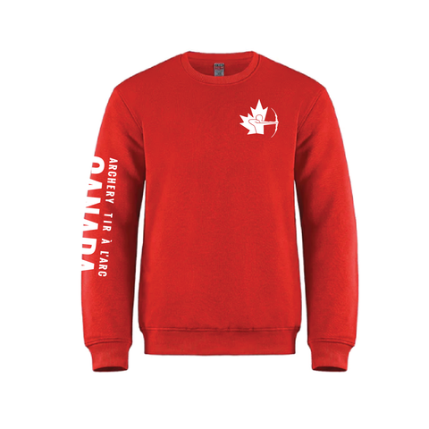 Youth Sleeve & Left Chest Printed Crewneck