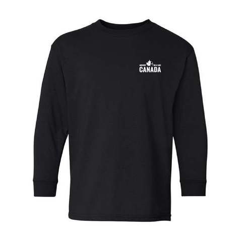 Youth Left Chest Cotton Long Sleeve
