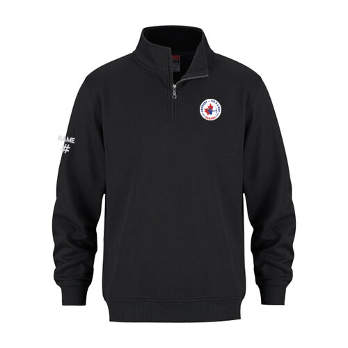 Flux Unisex Circle Archer Emblem Printed 1/4 Zip Thumbnail