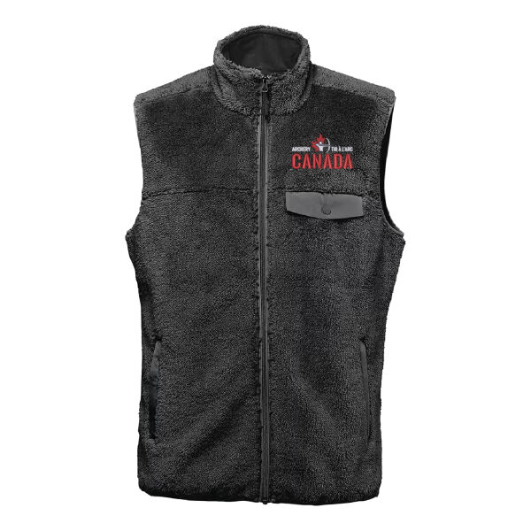 Bergen Men's Emblem Embroidered Sherpa Fleece Vest - Originally $100.00 Thumbnail