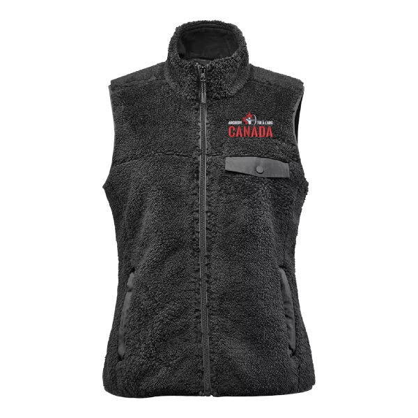 Bergen Women's Emblem Embroidered Sherpa Fleece Vest - Originally $100.00 Thumbnail
