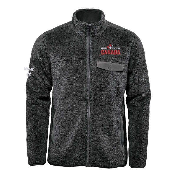 Bergen Men's Emblem Embroidered Sherpa Fleece Jacket - Originally $140.00 Thumbnail