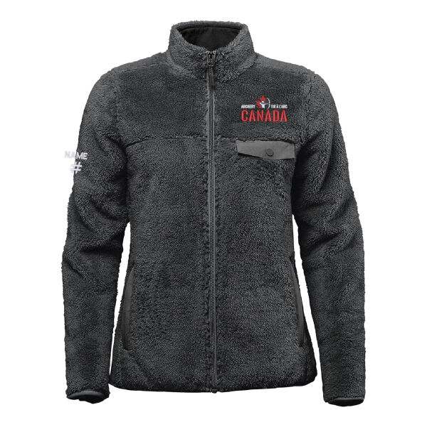 Bergen Women's Emblem Embroidered Sherpa Fleece Jacket - Originally $140.00 Thumbnail